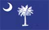 The flag of the state of Delaware with a blue background and a central coat of arms.